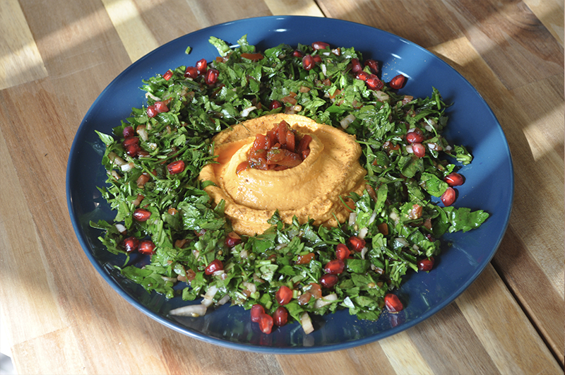 Hummus with Tabouleh Anais Cafe